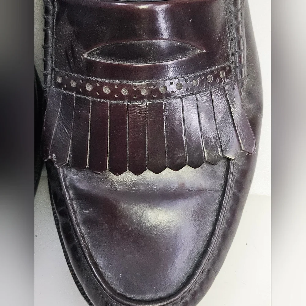 Florsheim Designer Collection Burgundy Loafer Mens‎ Size 12 D Slip On Leather